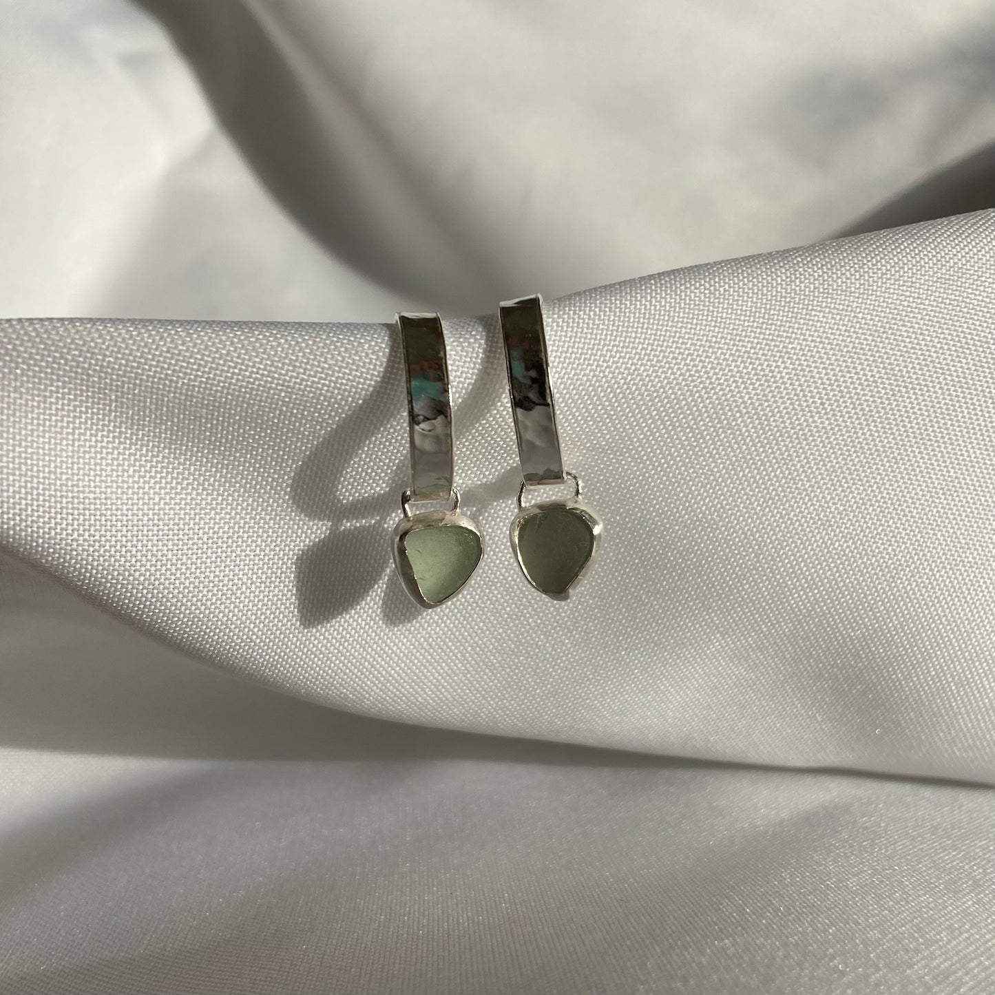 Sea-glass Hoops