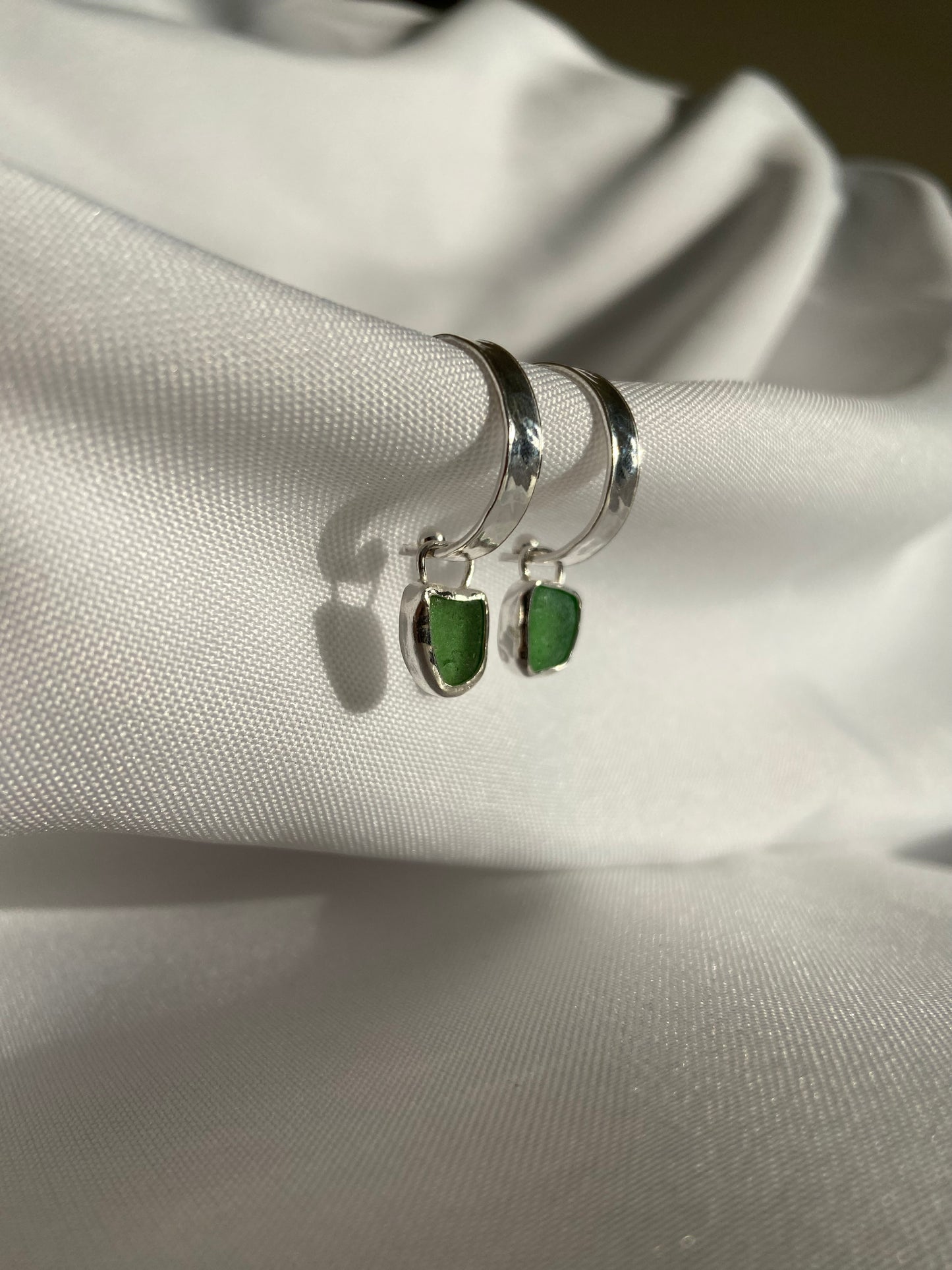 Sea-glass Hoops