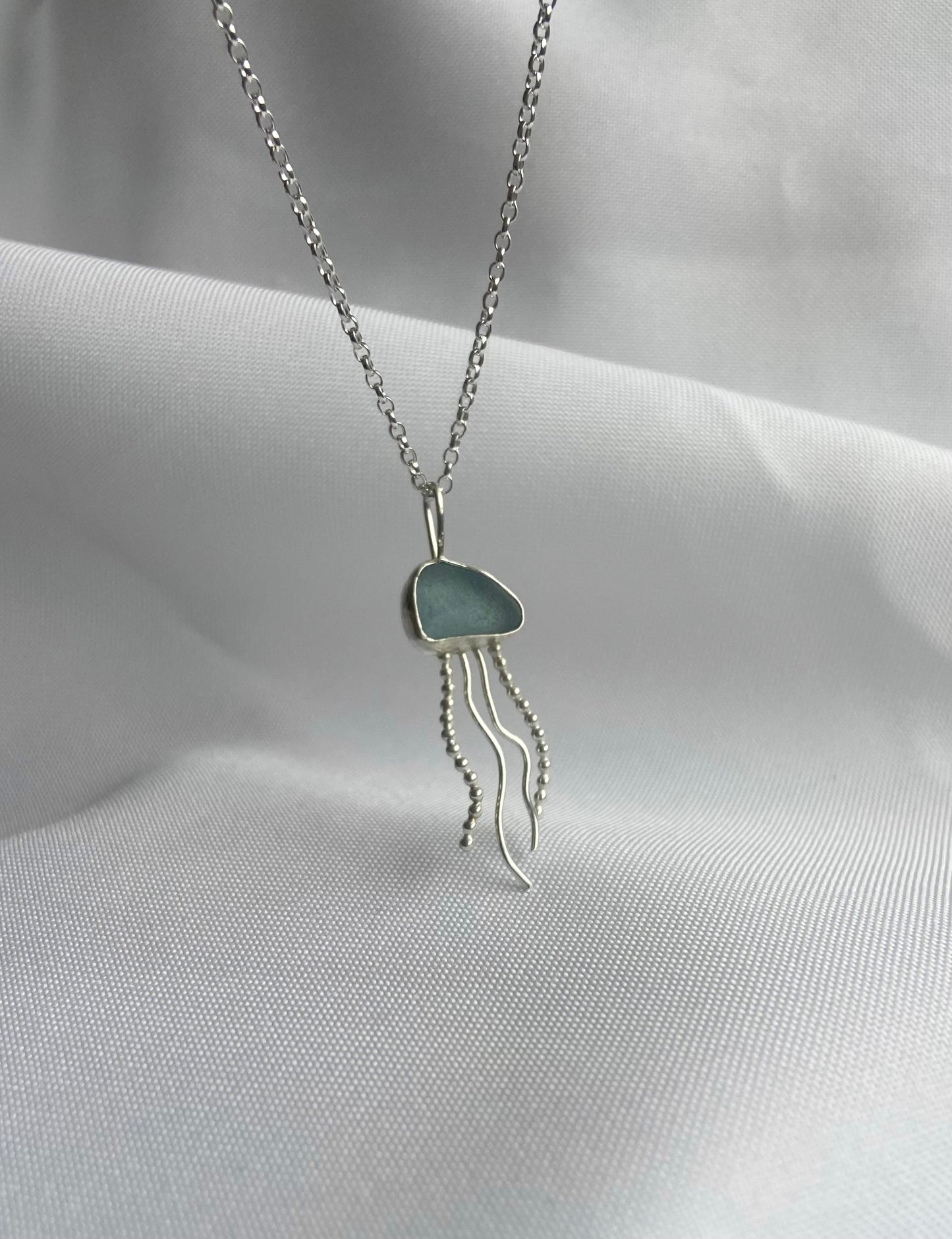Blue Jellyfish Pendant