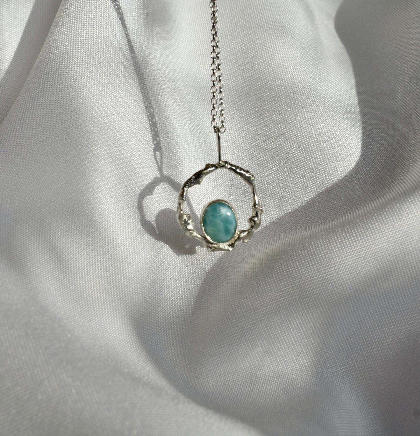 Molten Larimar Necklace