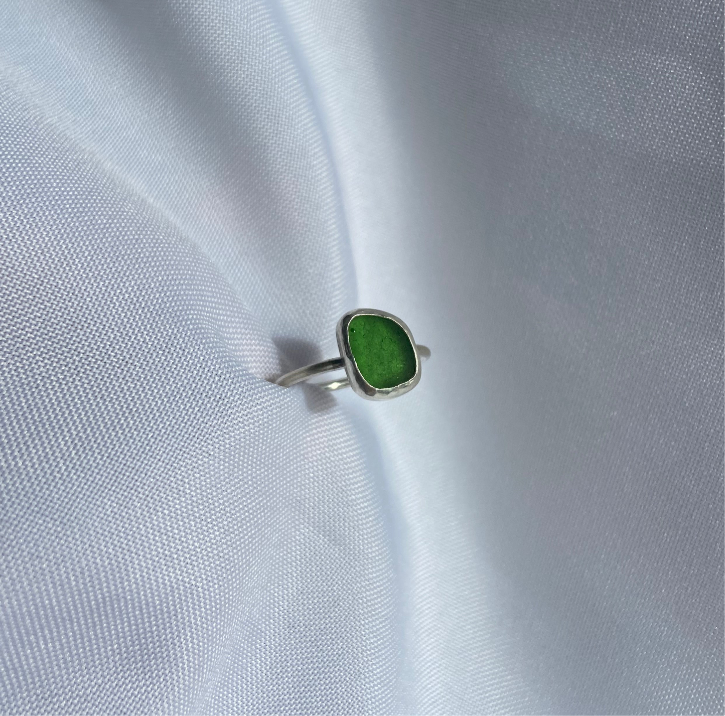 Green Sea-glass Ring