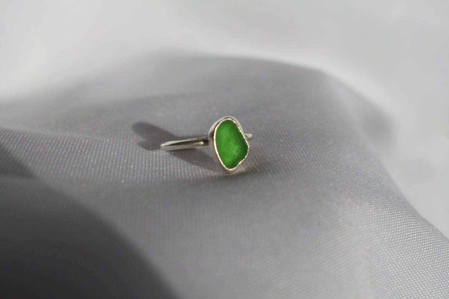 Green Sea-glass Ring