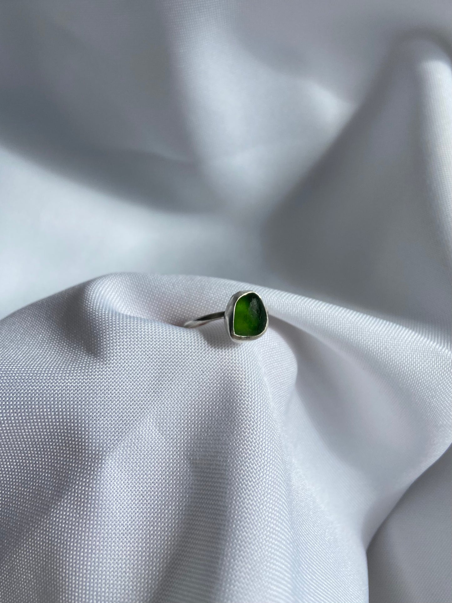 Green Sea-Glass Ring