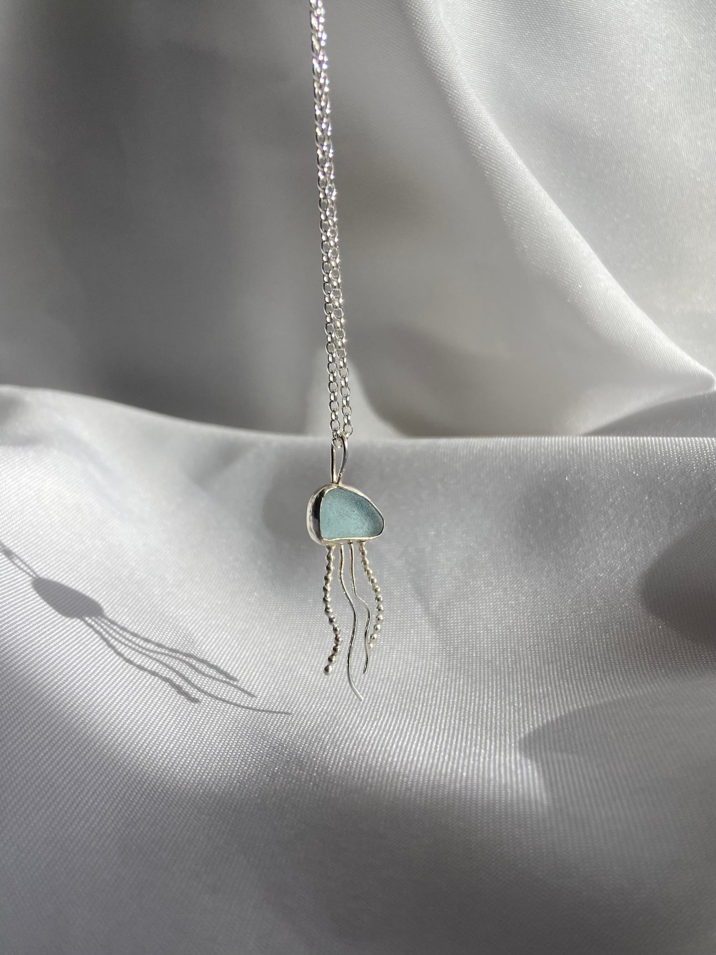 Blue Jellyfish Pendant