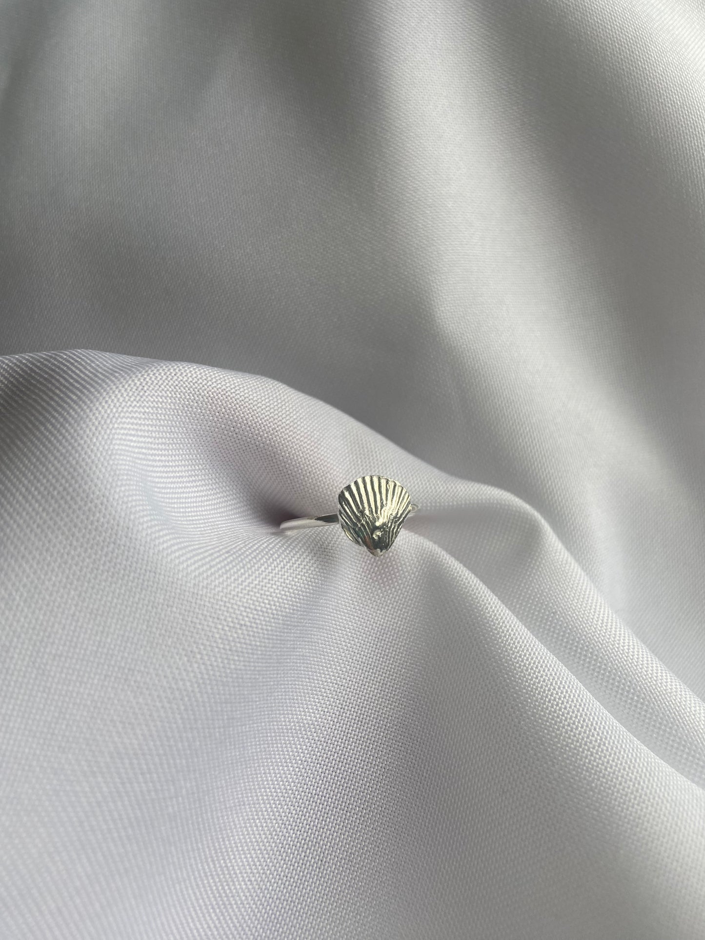 Silver Seashell Ring