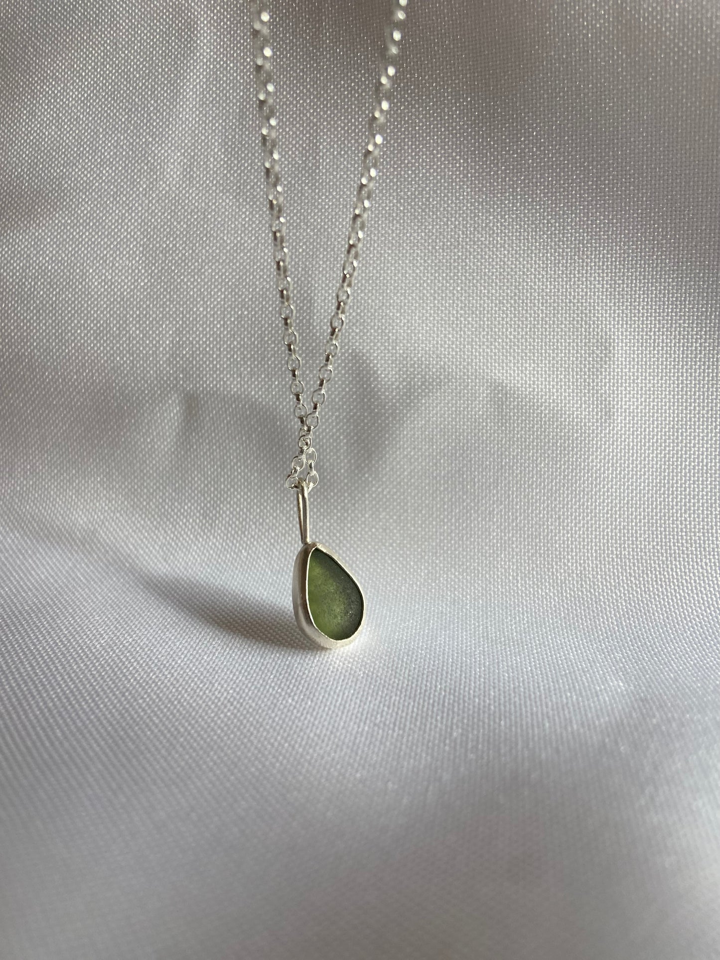 Deep Green Sea-glass Necklace