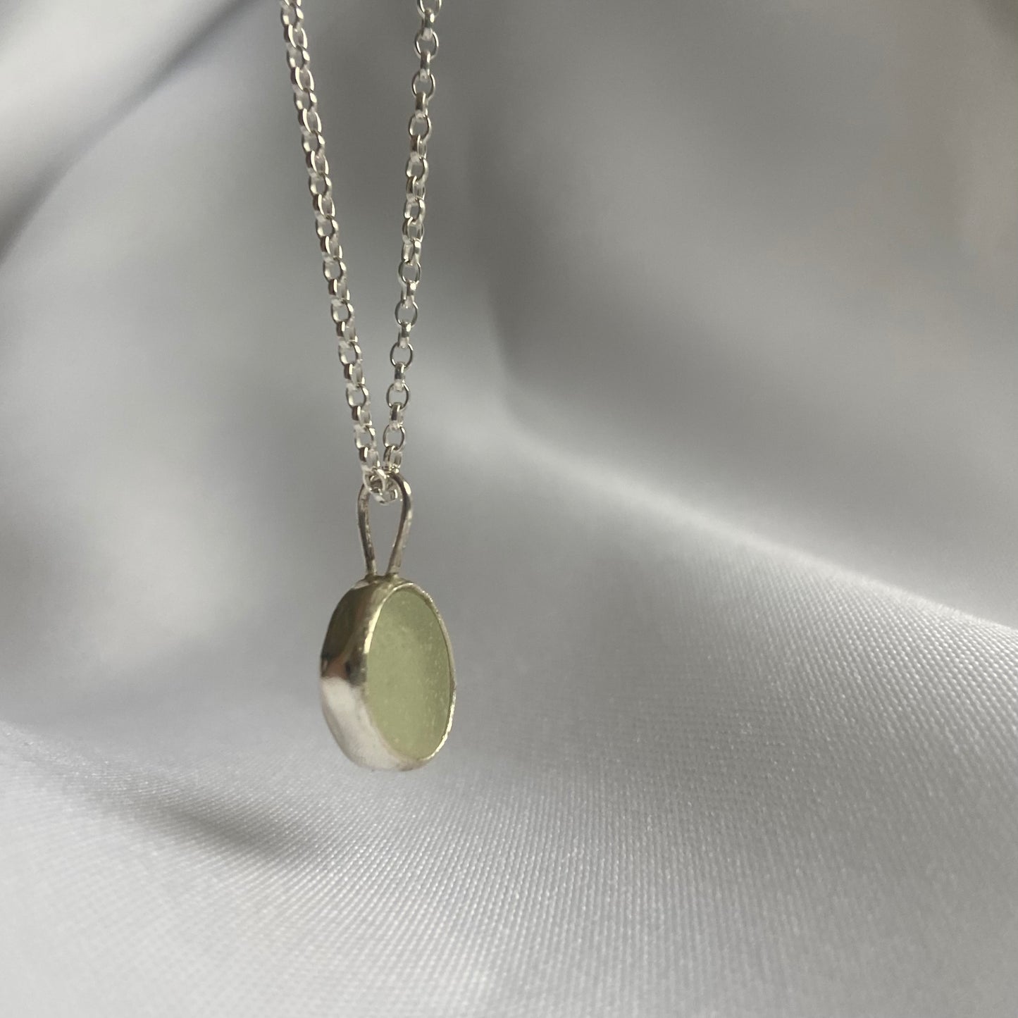Pale Green Sea-glass Necklace