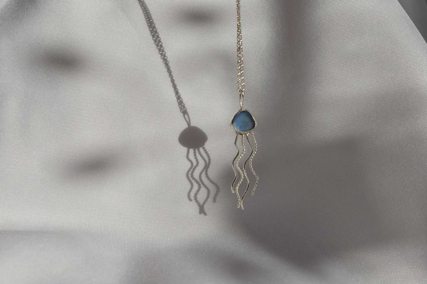 Blue Jellyfish Pendant