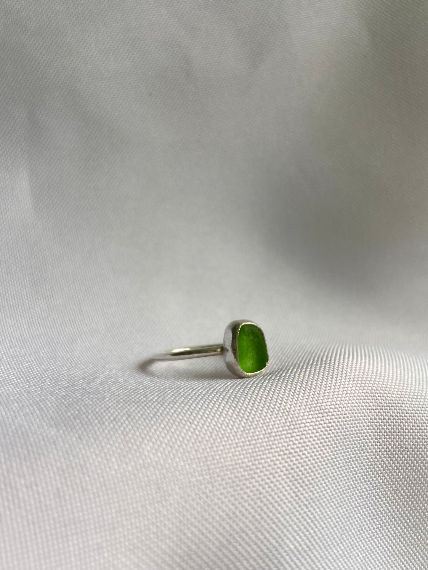 Green Sea-glass Ring