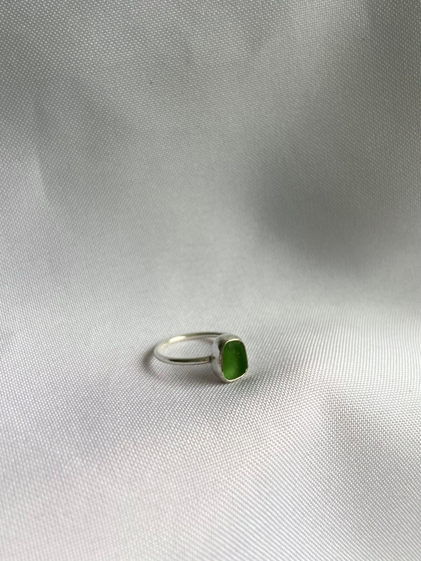 Green Sea-glass Ring