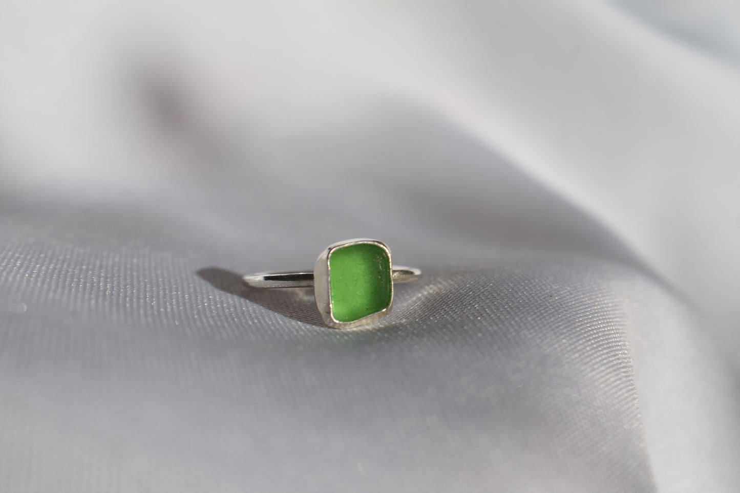 Green Sea-glass Ring