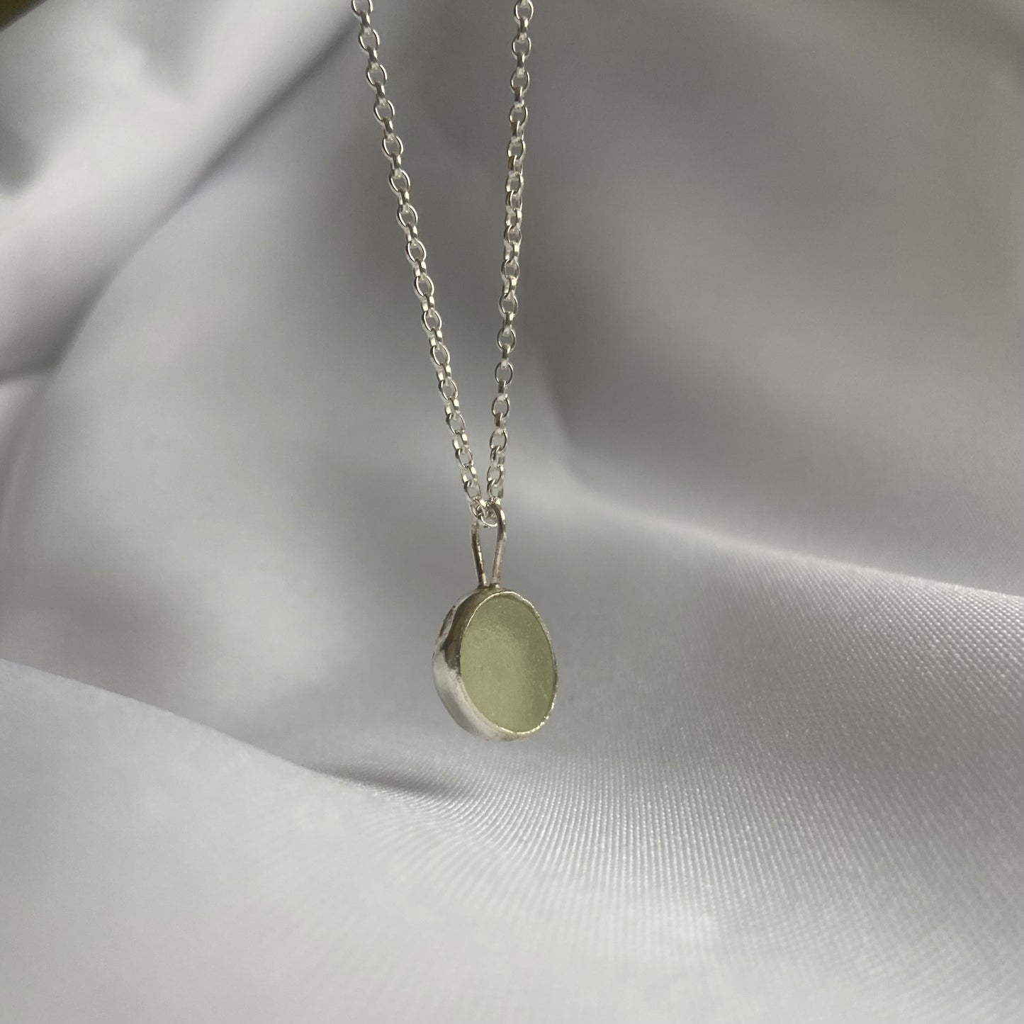 Pale Green Sea-glass Necklace