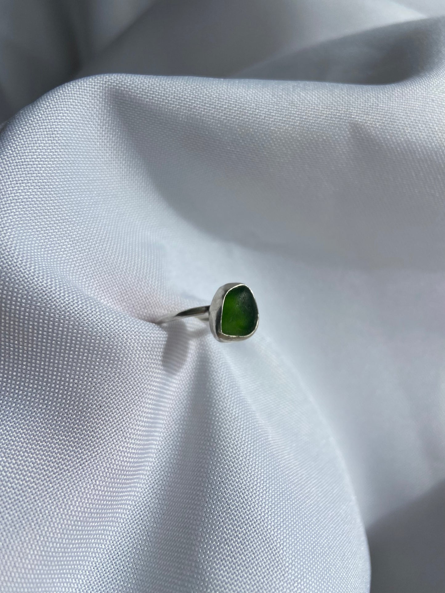 Green Sea-Glass Ring