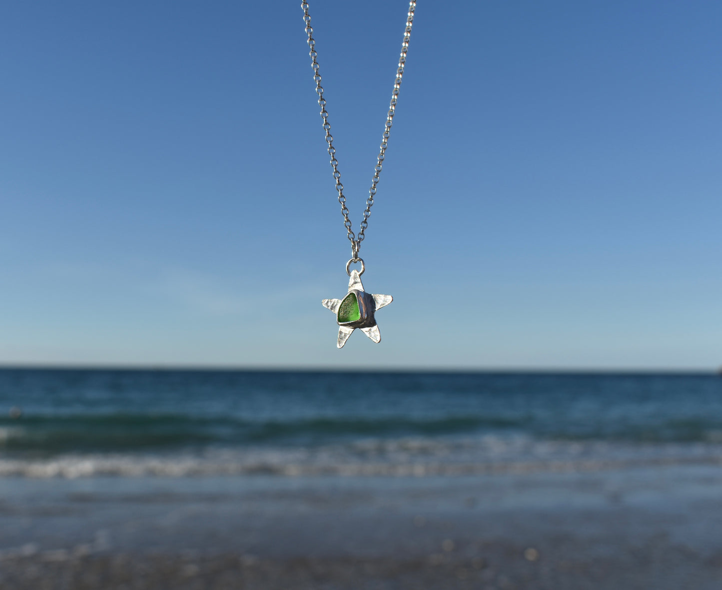 Sea-glass Starfish Necklce