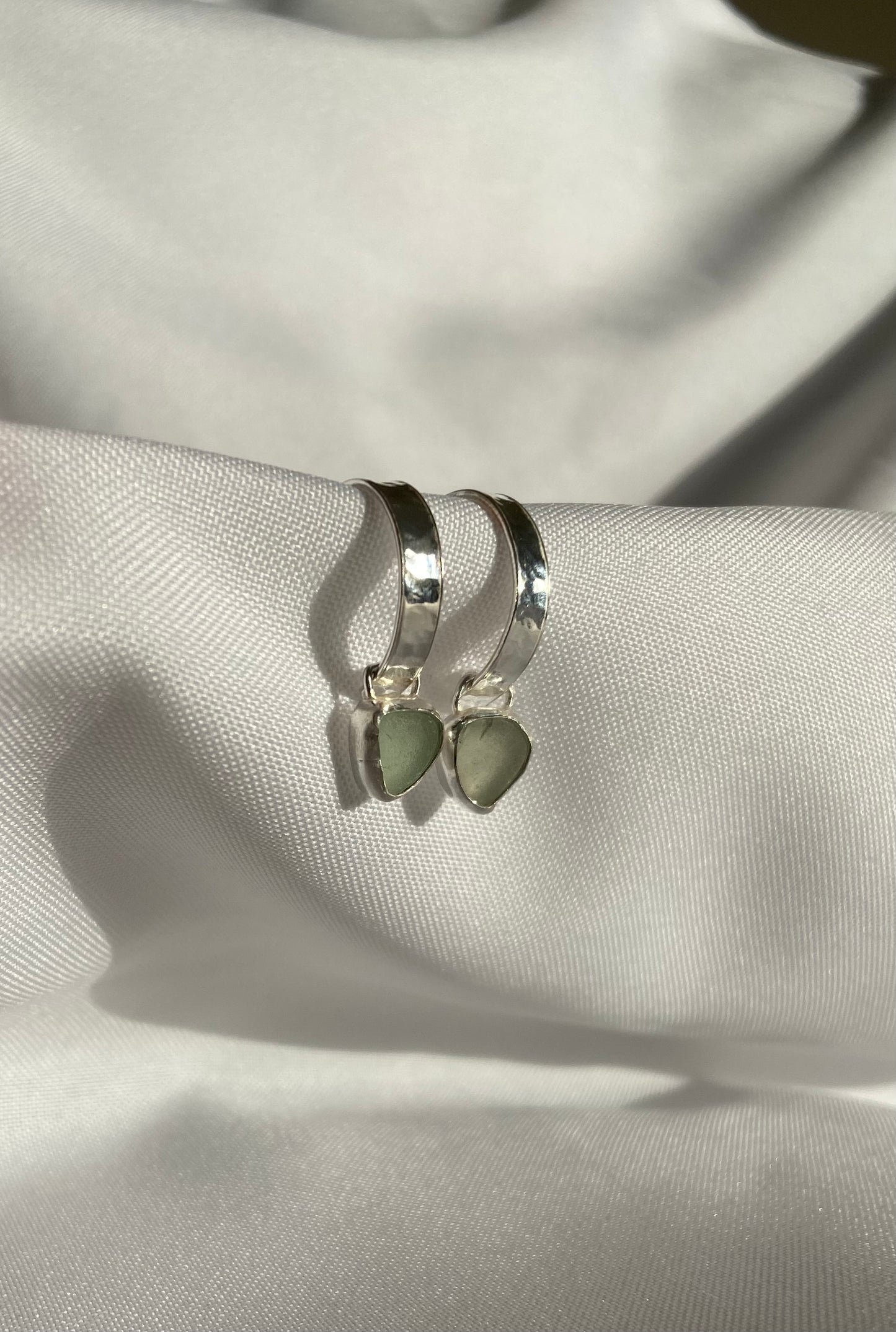 Sea-glass Hoops