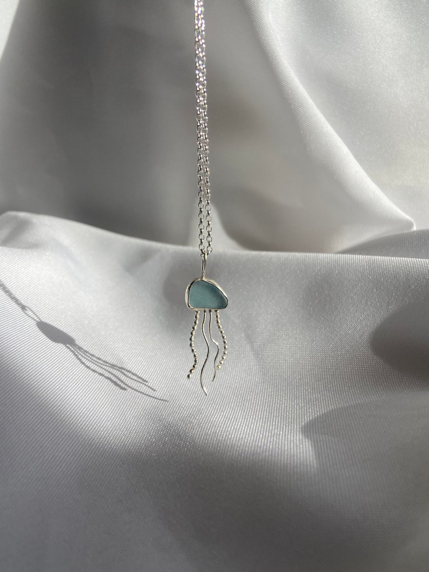 Blue Jellyfish Pendant