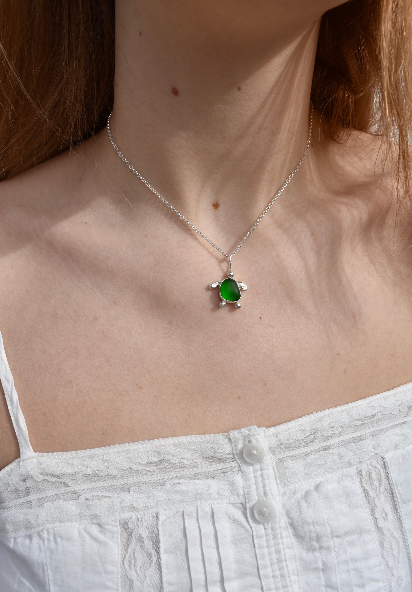 Sea-glass Turtle Pendant