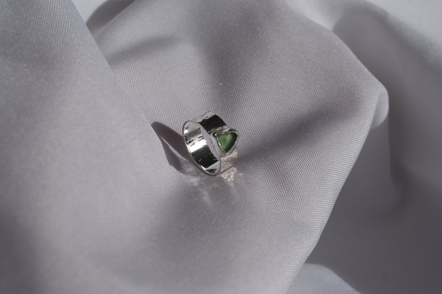 Ripple Band Sea-glass Ring