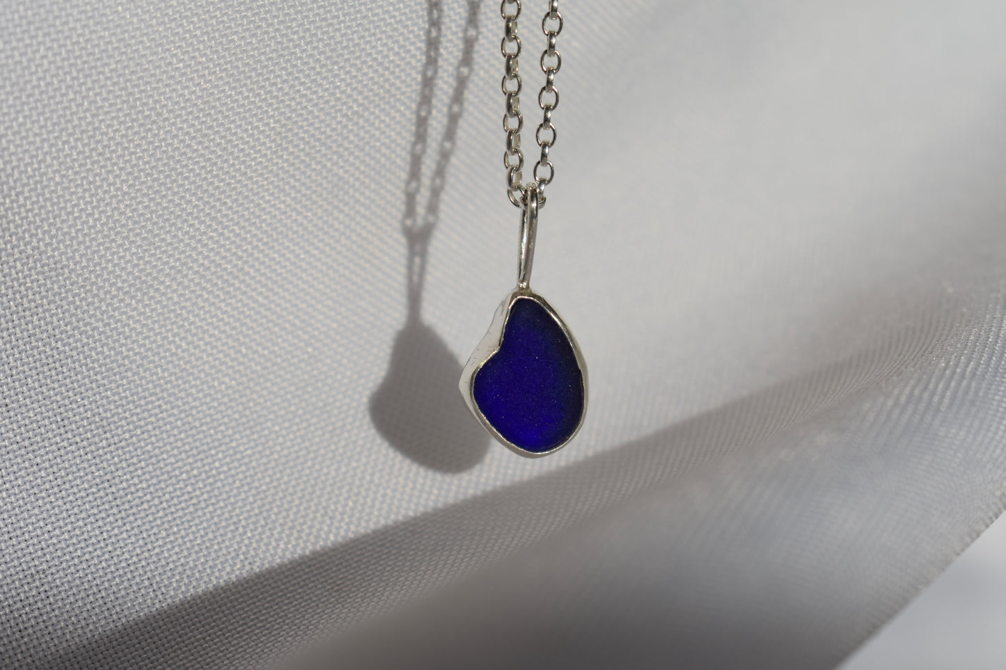 Blue Sea-glass Necklace