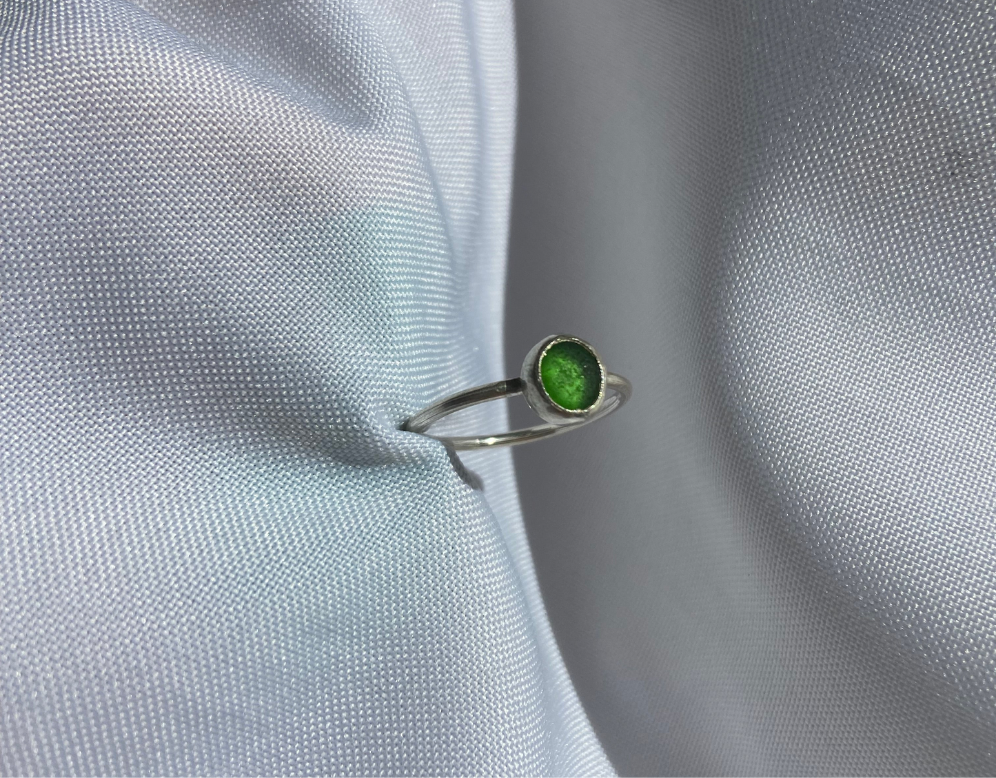 Green Sea-glass Ring