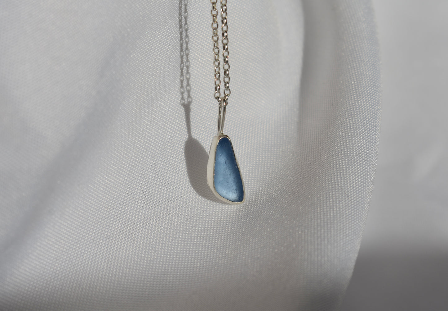 Blue Sea-glass Necklace