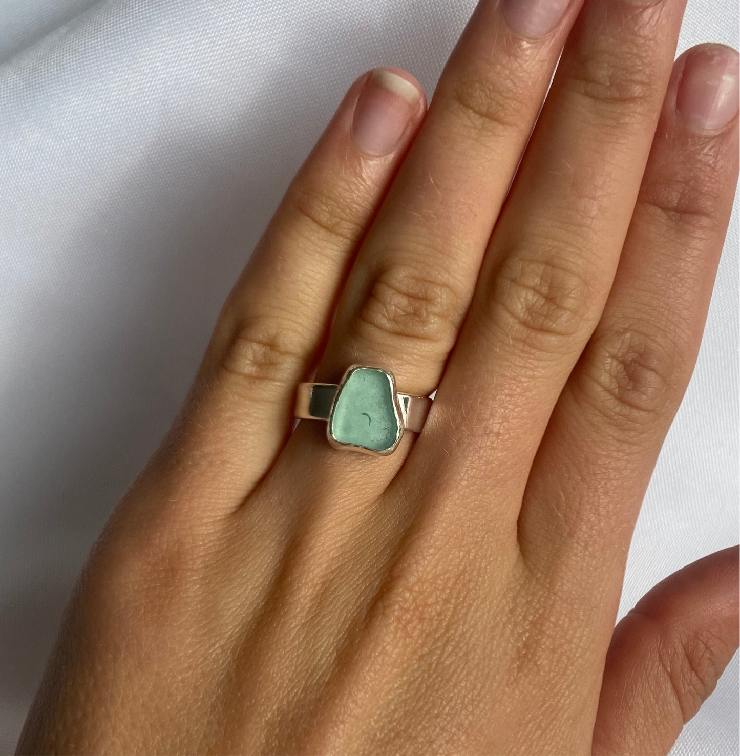 Chunky Sea-glass Ring
