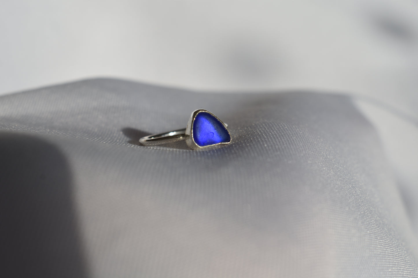 Cobalt Blue Sea-glass Ring