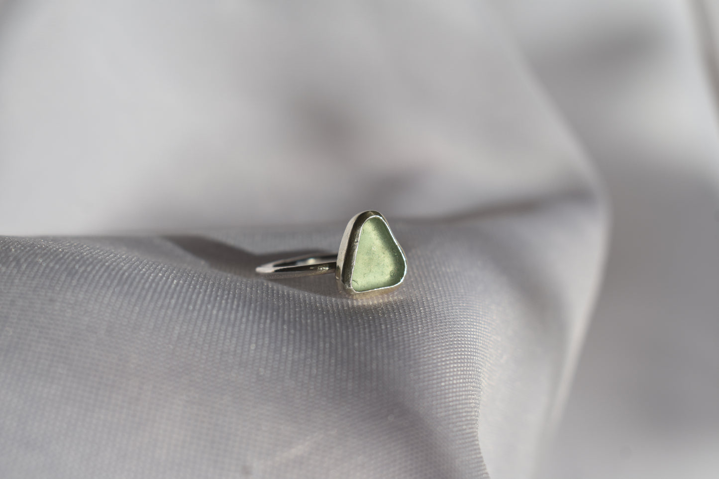 Pale Green Sea-glass Ring
