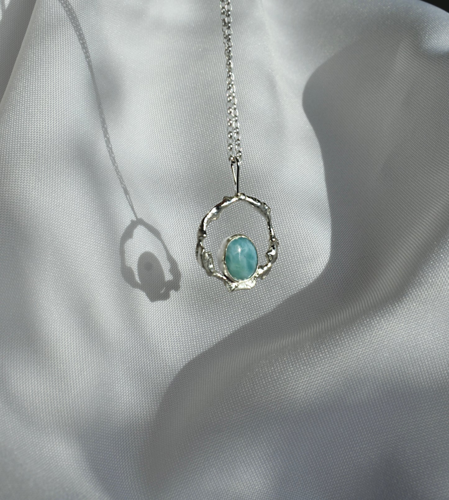 Molten Larimar Necklace