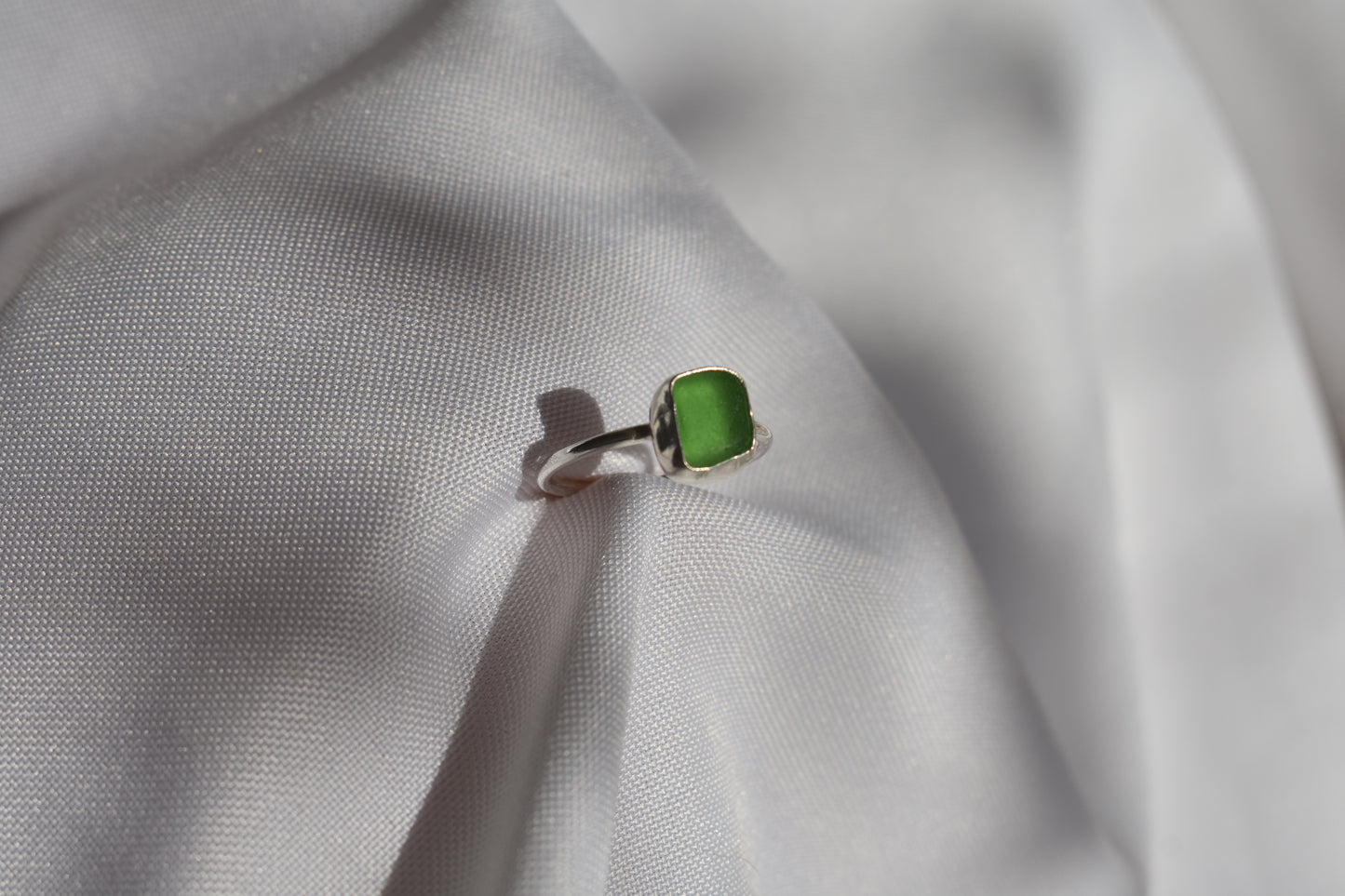 Green Sea-glass Ring