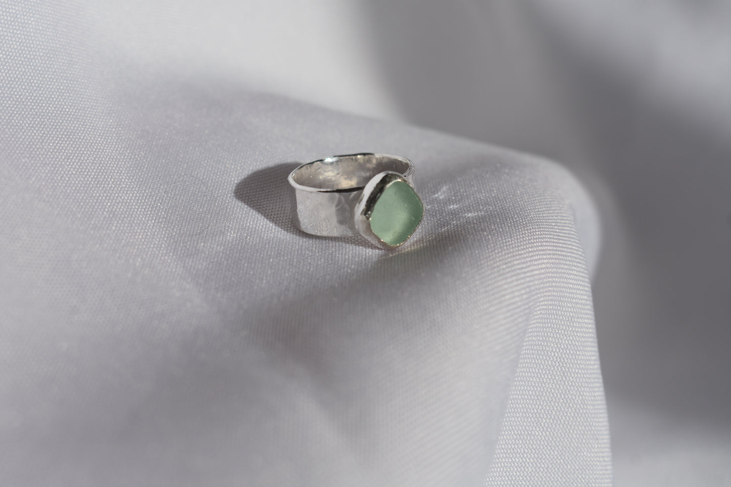 Ripple Band Sea-glass Ring