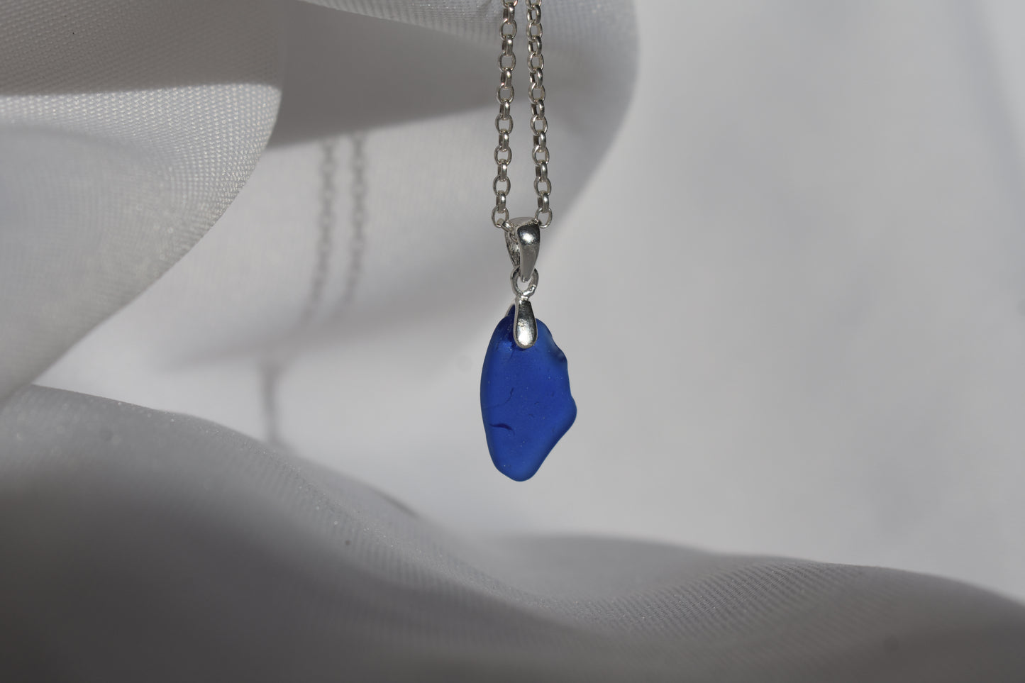 Blue Sea-glass Necklace