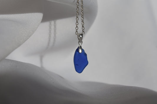 Blue Sea-glass Necklace