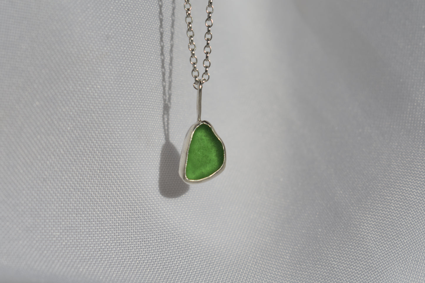 Bottle Green Sea-glass Necklace