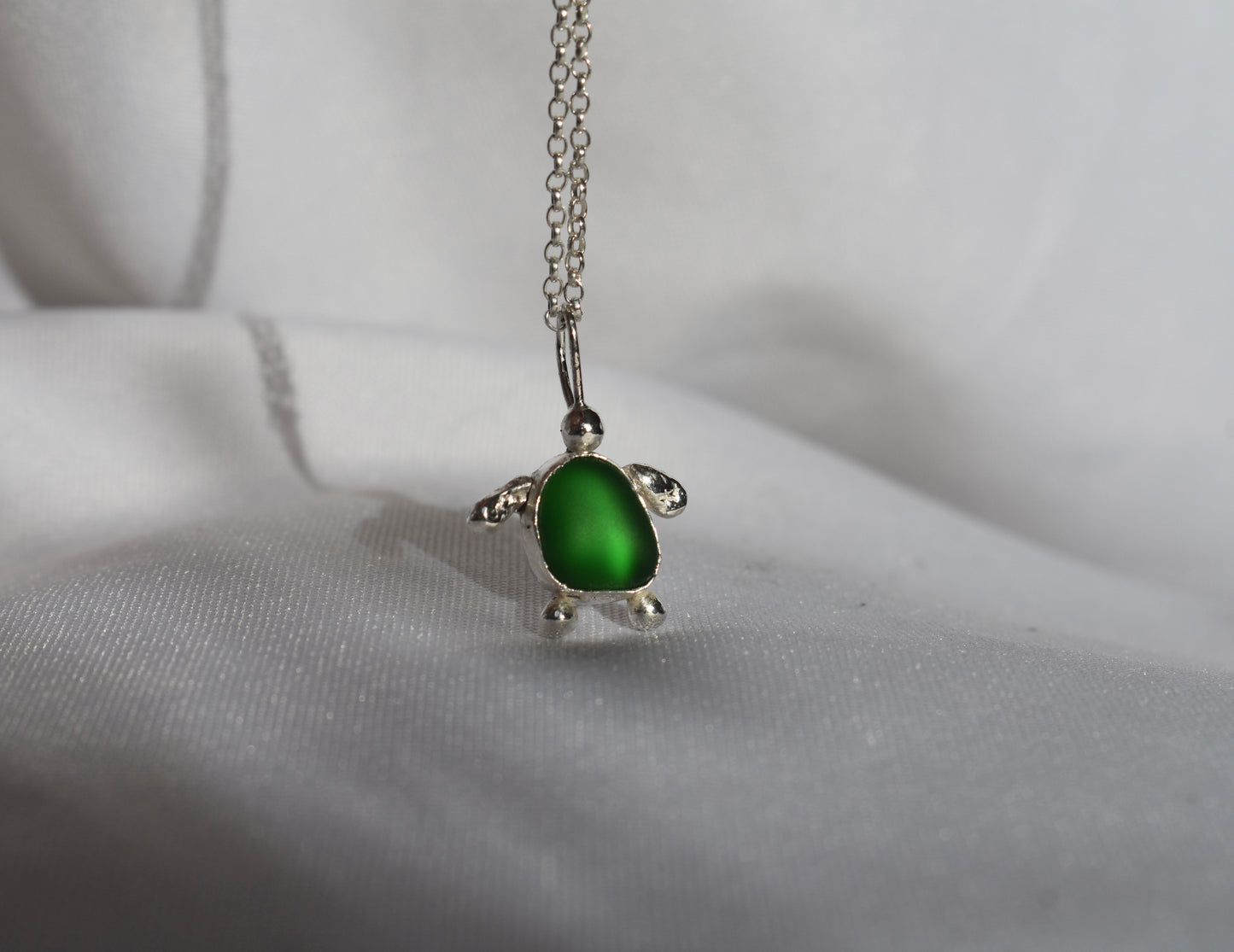 Sea-glass Turtle Pendant