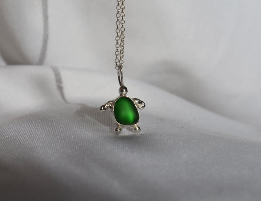 Sea-glass Turtle Pendant
