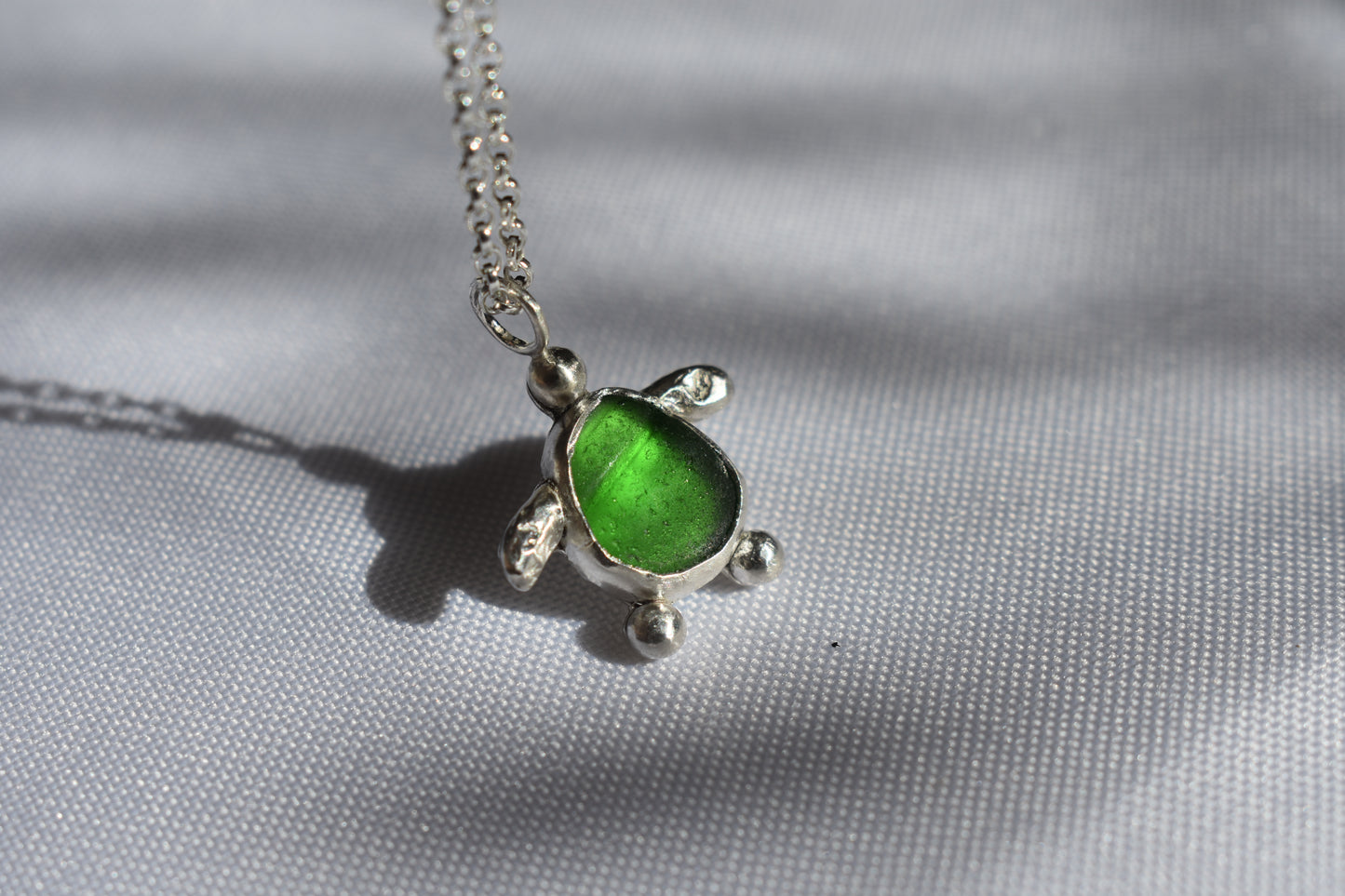 Sea-glass Turtle Pendant