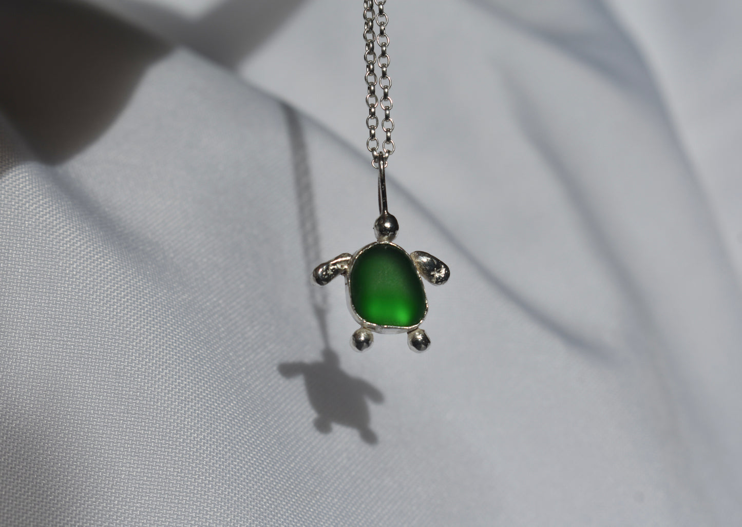 Sea-glass Turtle Pendant