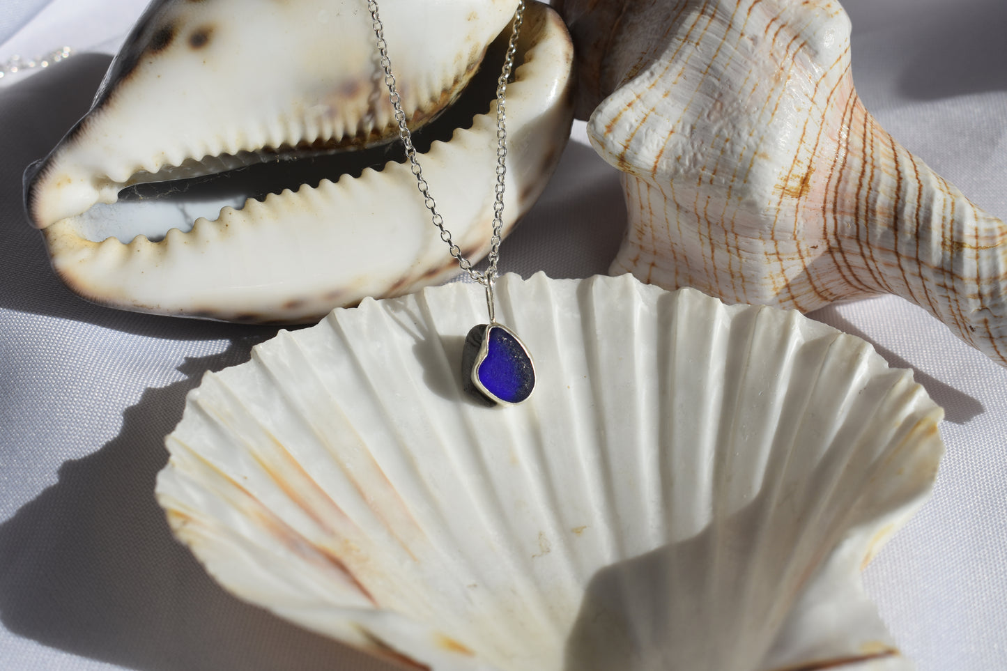 Blue Sea-glass Necklace