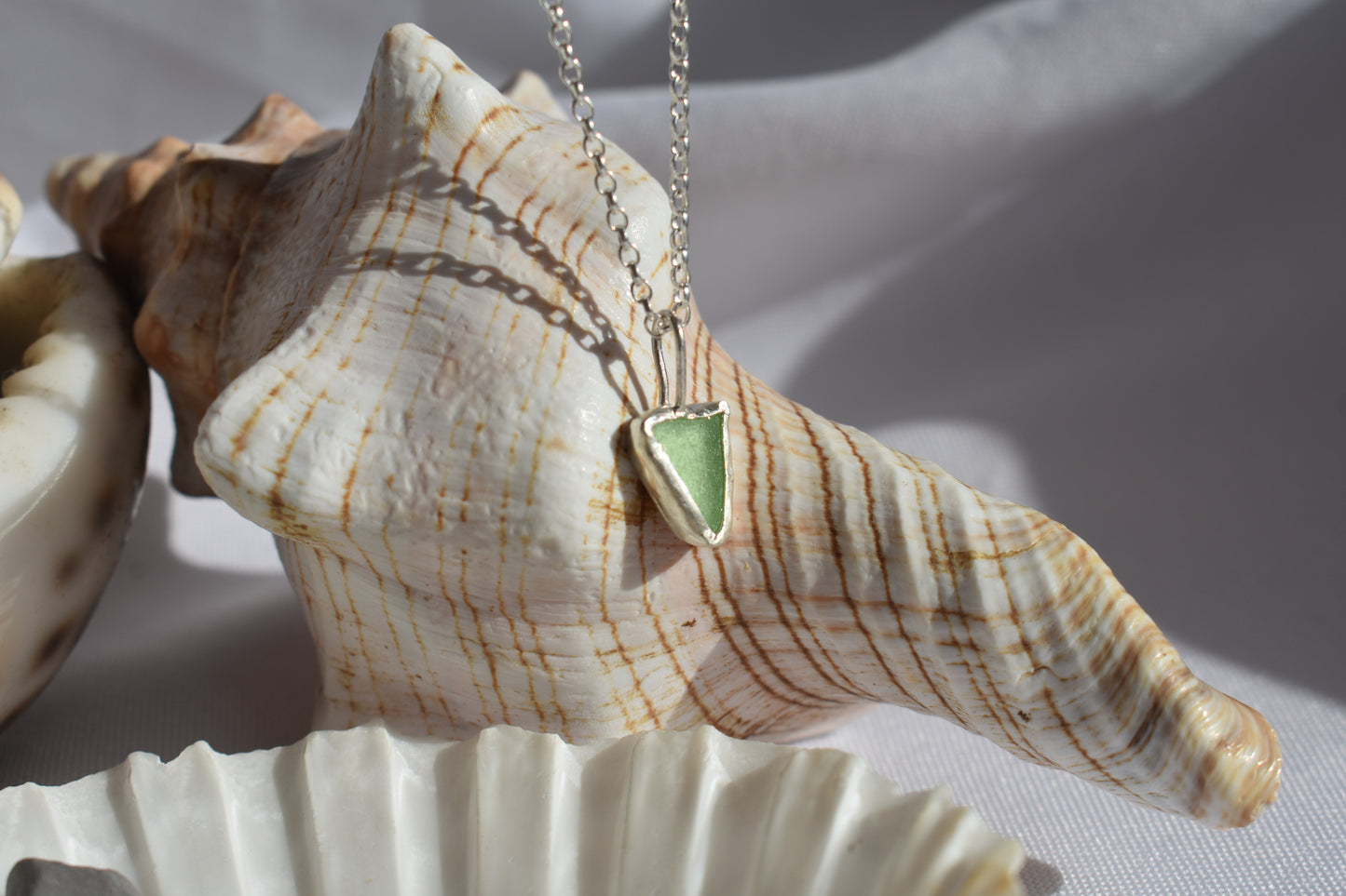 Pale Green Sea-glass Necklace
