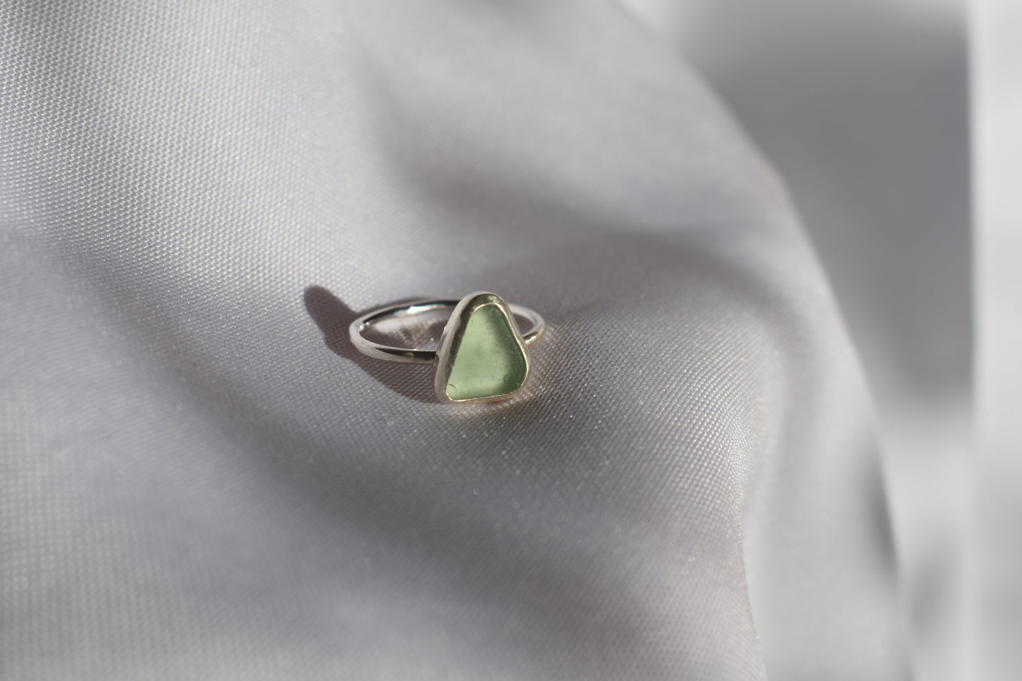 Pale Green Sea-glass Ring