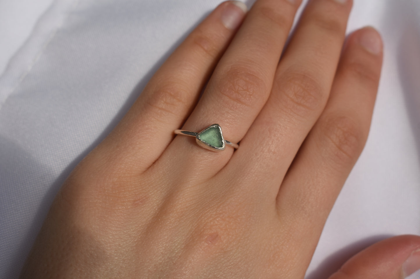 Aqua Sea-glass Ring