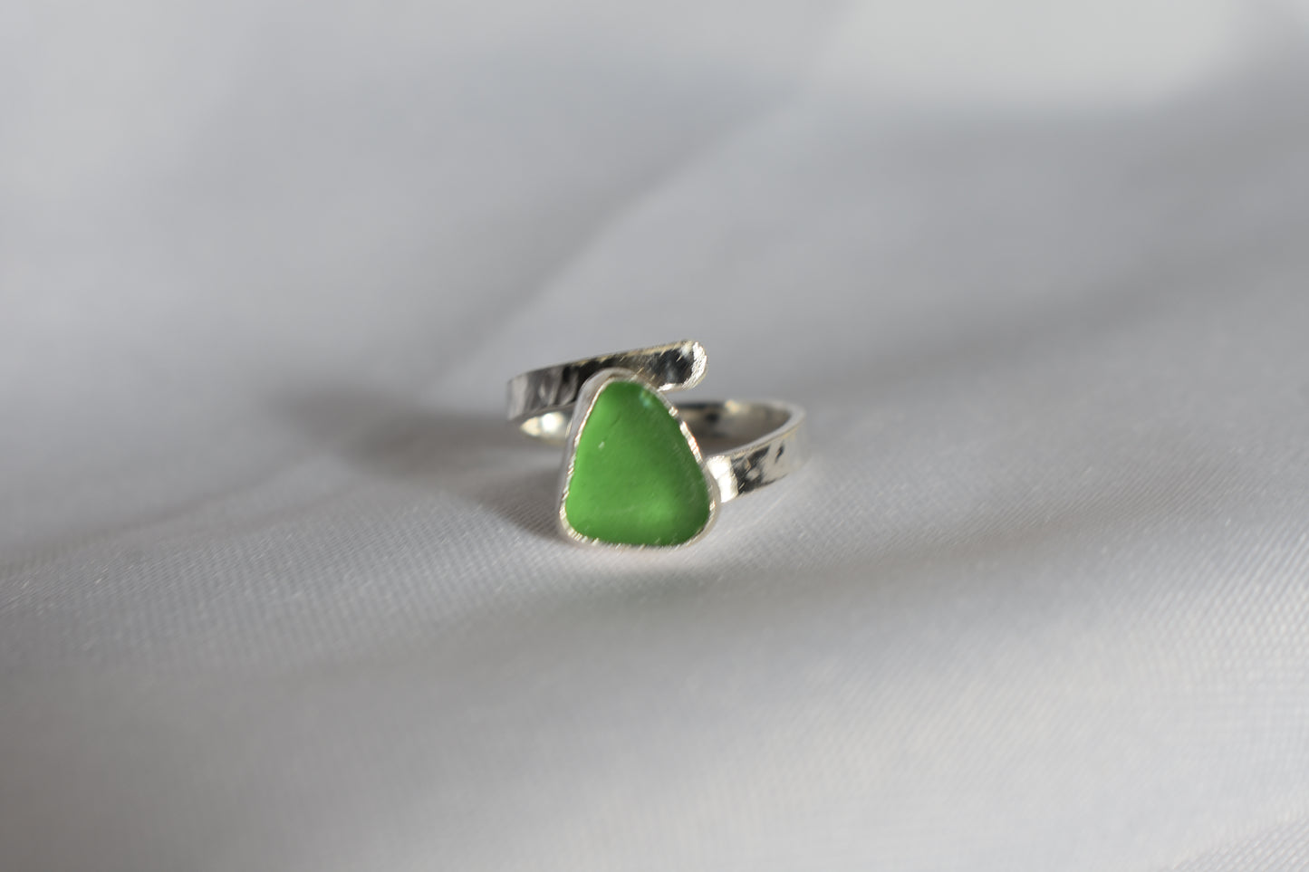 Adjustable Sea-glass Ring