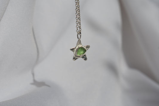 Sea-glass Starfish Pendant