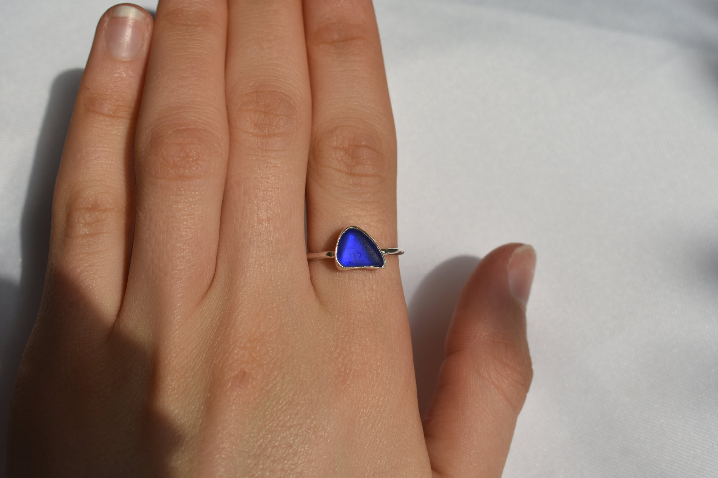 Cobalt Blue Sea-glass Ring