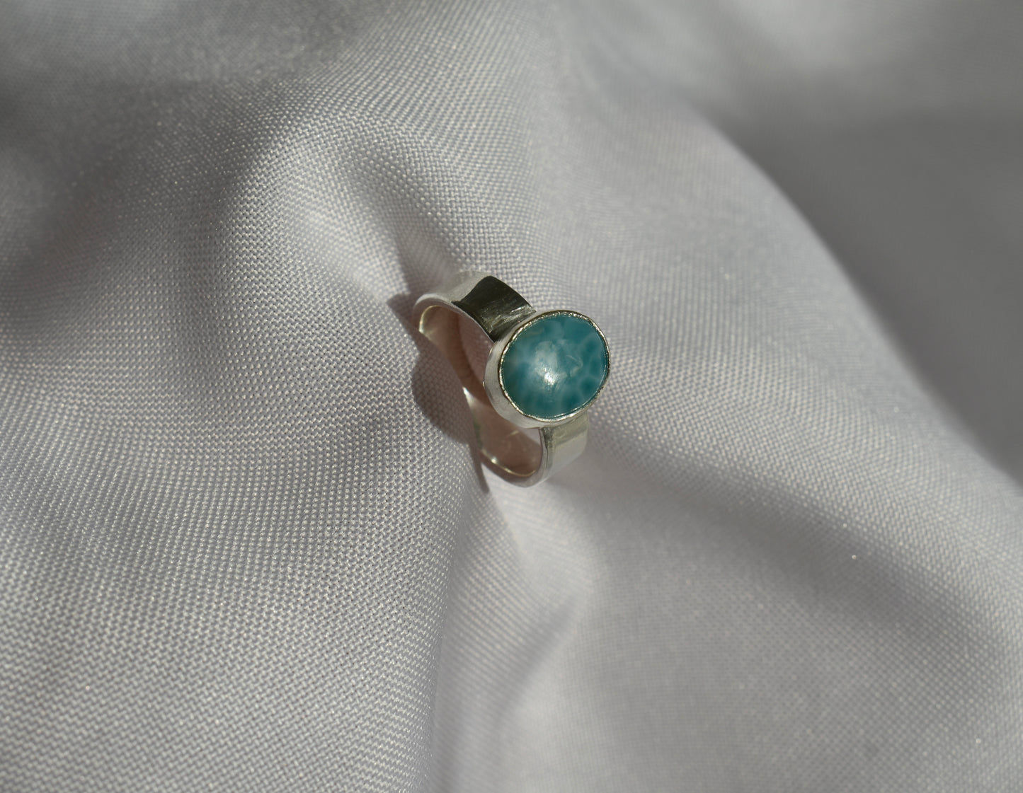 Chunky Larimar Ring