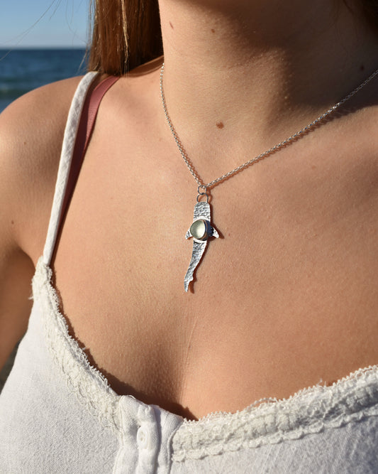 Sea-glass Whale Shark Necklace
