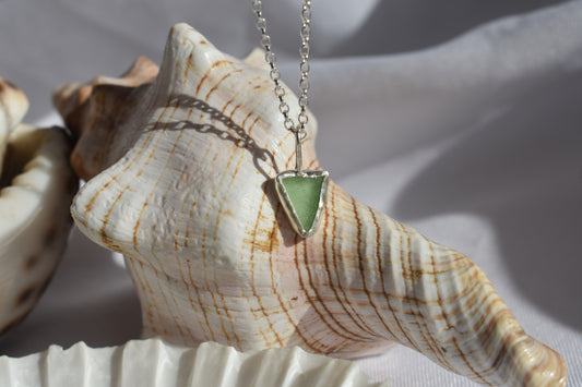 Pale Green Sea-glass Necklace