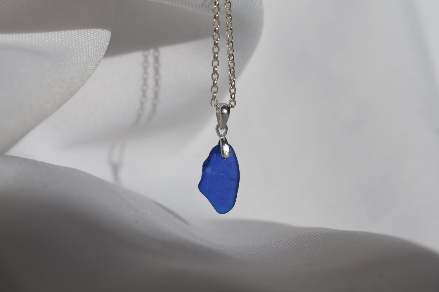 Blue Sea-glass Necklace
