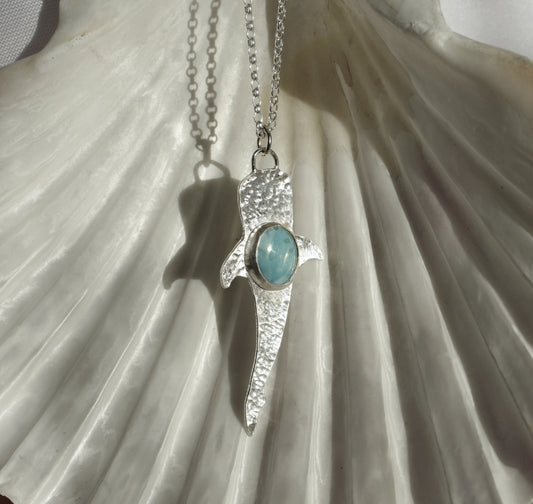 Larimar Whale Shark Necklace